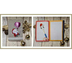 ADVENTSKALENDER 7. Dezember - Stickdatei Fliegender Nikolaus Appli